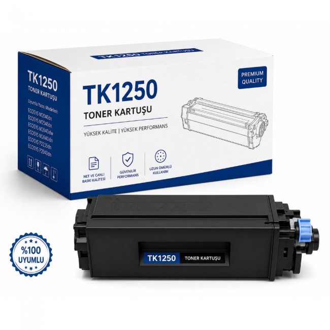Kyocera Uyumlu TK1250 Muadil toner