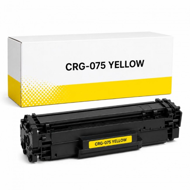 Canon uyumlu CRG075/MF664 Sarı Muadil Toner -1.3K- (ÇİPLİ)