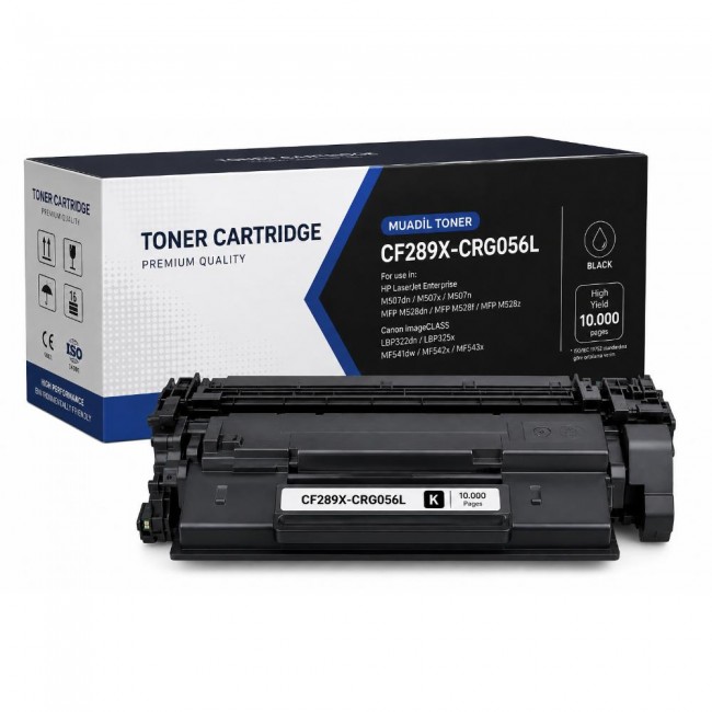 CF289X (89X)  CRG-056 Chipsiz (10K) Muadil Toner