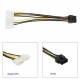 8 Pin Power Kablo 8 Pin to Molex Power PCIE Ekran Kartı Güç Kablo