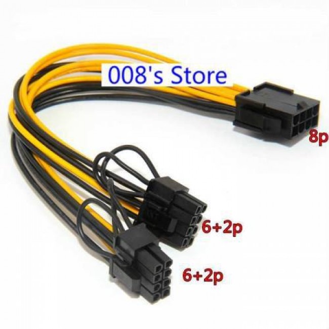 8 Pin Power Splitter Pci-E Molex 8 Pin çoklayıcı kablo 8 pin