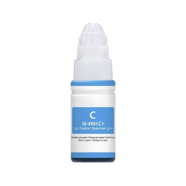 CANON ile Uyumlu GI-490C,GI-590C Mavi Mürekkep 70ml./Sise