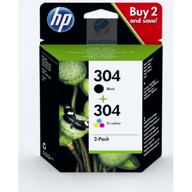 HP 304 RENKLİ VE SİYAH SET ORJİNAL KARTUŞ