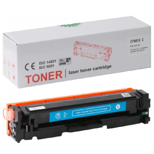 HP Uyumlu CF401X (201X) & CANON Uyumlu CRG-045HK Toner Mavi