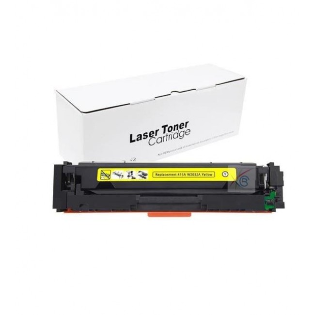 HP UYUMLU W2032A (415A) ÇİPLİ SARI MUADİL TONER