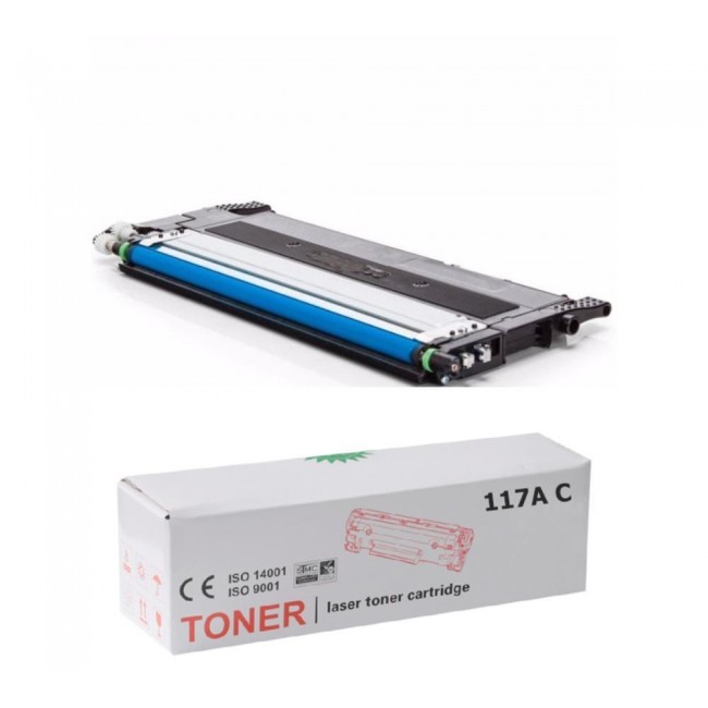 HP UYUMLU W2071A (117A) MAVİ ÇİPLİ Muadil Toner