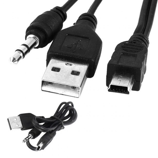 MİNİ USB 5 PIN TO USB-3.5 mm STEREO KABLO MİNİ USB 5 PIN TO USB-3.5 mm STEREO KABLO